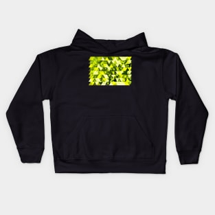 Geometric Nature Pattern - Mangrove Leaves Kids Hoodie